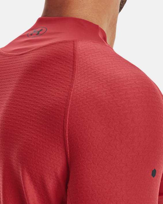Camiseta de manga larga con cuello cerrado UA RUSH™ SmartForm para hombre, Red, pdpMainDesktop image number 3